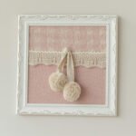 Quadro Pingente de Pompons em Tricot Bela