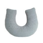 Almofada Amamentação em Tricot Trança Verde Maré