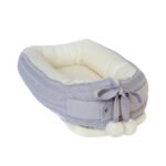 Ninho em Tricot Trança Pewee Evolutivo Cinza Claro