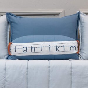 Almofada Caixa Bordada Alfabeto World