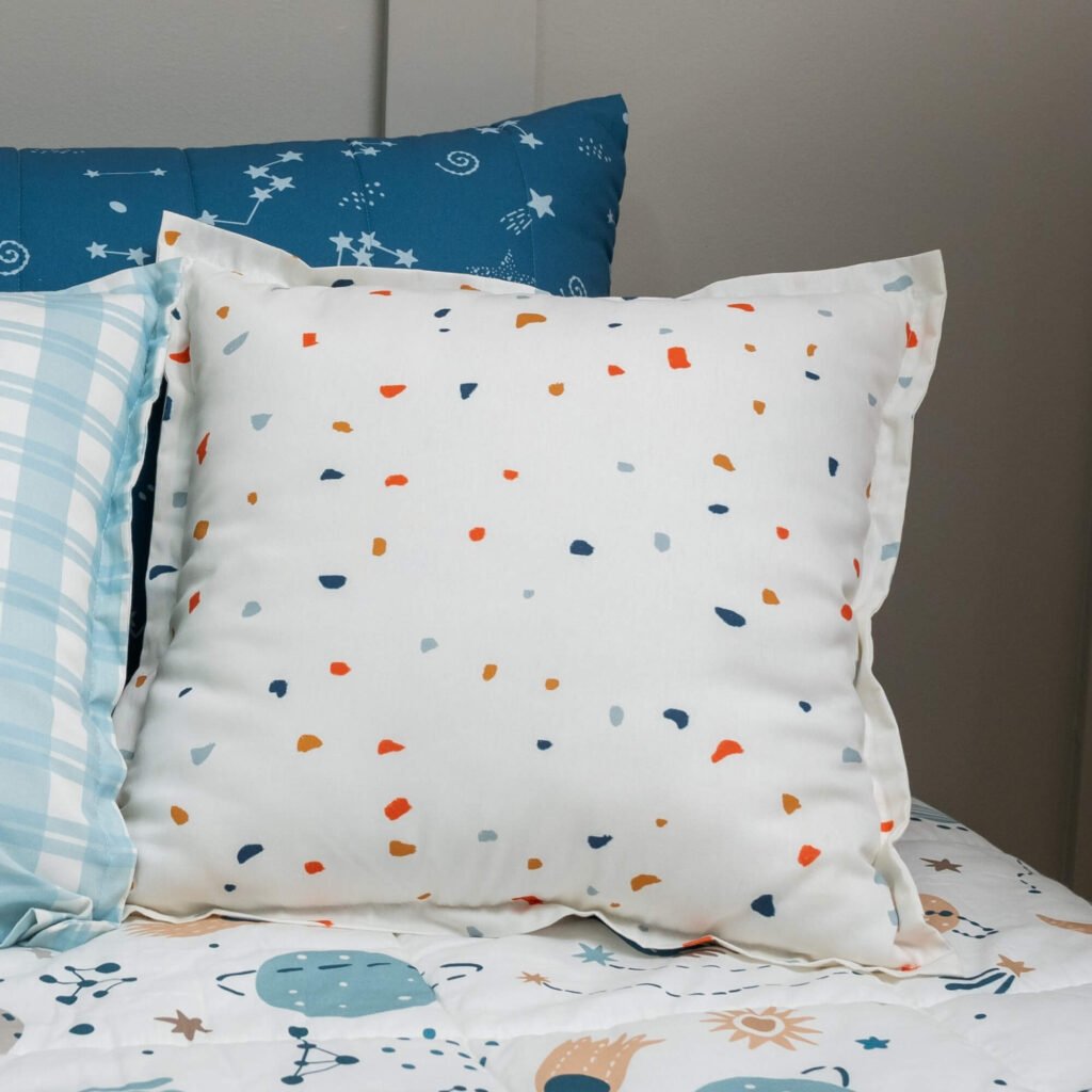 Almofada em Algodão Estampado Asteroides