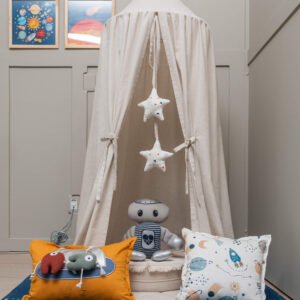 Cabana de Teto em Linho com Pingente de Estrela