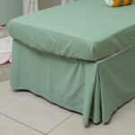 Saia Para Cama Box em Algodão Verde
