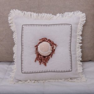 Almofada em Linho com Cavalinho em Amigurumi Fazendinha