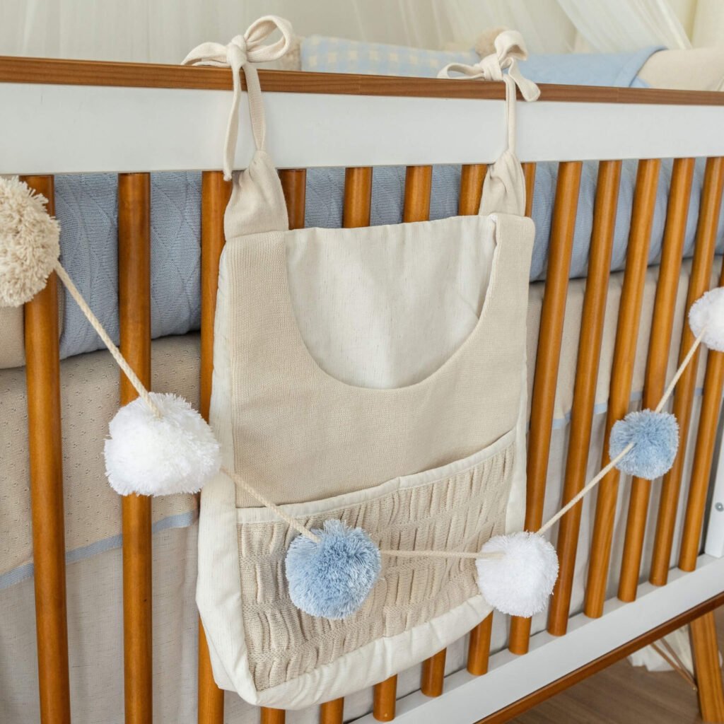 Porta Treco em Tricot Drapeado Geada Bento