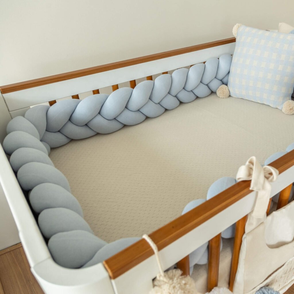 Protetor Trança em Tricot Azul Salina Bento