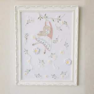 Quadro Menina na Árvore Camomila