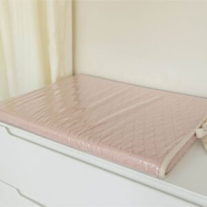 Trocador Reto em Tricot Rosa Una Bela