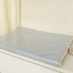 Trocador Reto em Tricot Azul Salina Bento