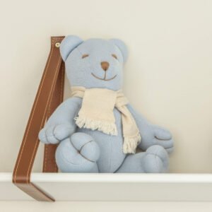 Urso de Nicho em Tricot Azul Salina Bento