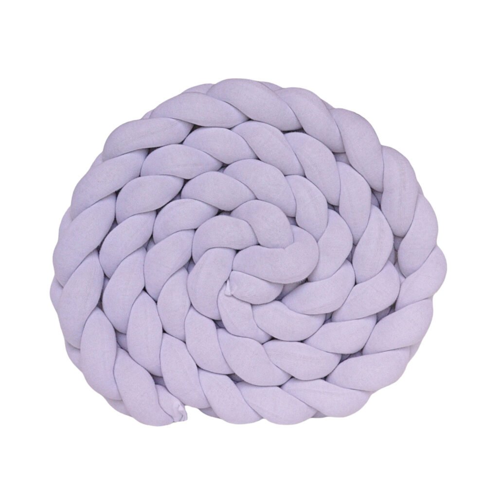 Protetor Trança em Tricot Branco