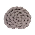 Protetor Trança em Tricot Cinza Prata