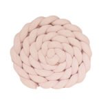 Protetor Trança em Tricot Rosa Pérola