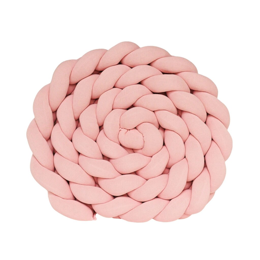 Protetor Trança em Tricot Rosa Popouri