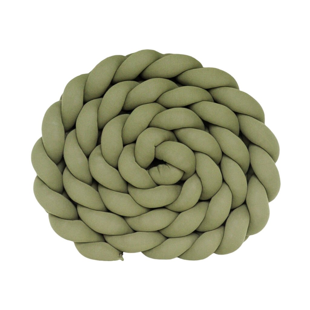 Protetor Trança em Tricot Verde Mata